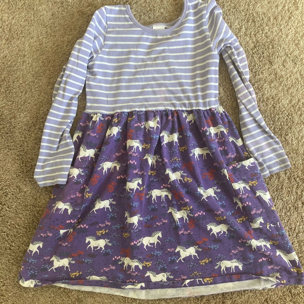 Two patterned Hanna Andersson dress